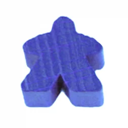 Carcassonne: dřevěná figurka (Meeple) - modrá
