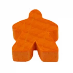 Carcassonne: dřevěná figurka (Meeple) - oranžová