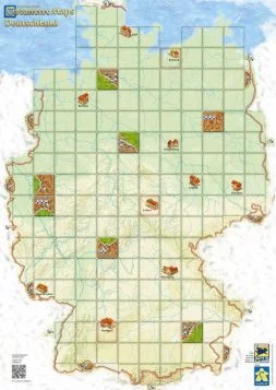 Carcassonne Mapy: Německo (84,1 x 59,4 cm) 