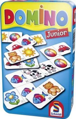 Domino junior - hra v plechové krabičce