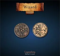 Wizard Metal Copper Coin