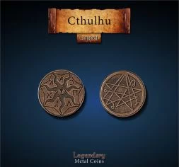Cthulhu Metal Copper Coin