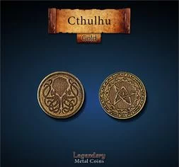 Cthulhu Metal Gold Coin