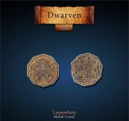 Dwarven Metal Gold Coin