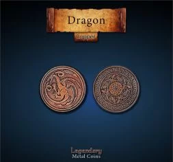 Dragon Metal Copper Coin