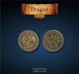 Dragon Metal Gold Coin