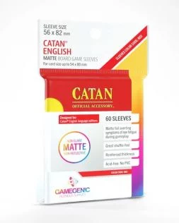 Matte Catan-Sized Sleeves 56x82mm - Clear (60)