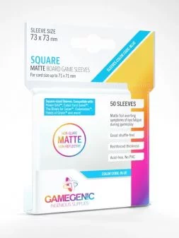 Matte Square-Sized Sleeves 73x73mm - Clear (50)