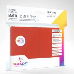 Matte Prime Sleeves Red (100)