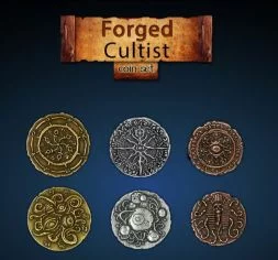 Forged Cultist Metal Coin Set