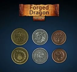 Forged Dragon Metal Coin Set