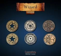 Wizard Metal Coin Set
