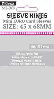 Sleeve Kings obaly 45x68mm (110 ks) - Standard Mini EURO
