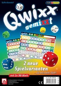 Qwixx Gemixxt - výsledkový blok