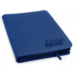 Album 8-Pocket QuadRow Zipfolio Xenoskin Dark Blue