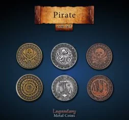 Pirate Metal Coin Set