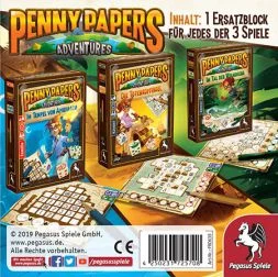 Penny Papers Adventure: Náhradní blok pro 3 hry