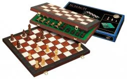 Šachová souprava v dřevěné kazetě (45 mm)