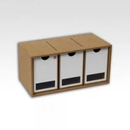 Zásuvkový modul (3 svislé zásuvky)