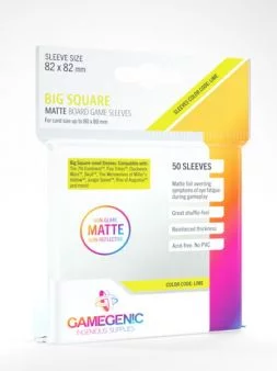 Matte Big Square Sleeves (82x82mm) - Clear (50)