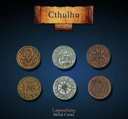 Cthulhu Metal Coin Set