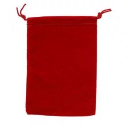 Large Suedecloth Dice Bags Red