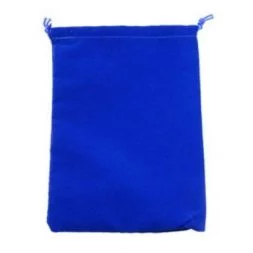 Large Suedecloth Dice Bags Royal Blue