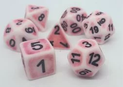 Dice Set Antique: Pink (7)