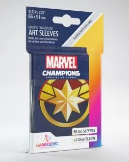 Marvel Champions Art Sleeves: Captain Marvel (50+1)
