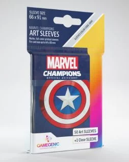 Marvel Champions Art Sleeves: Captain America (50+1)