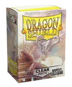 Dragon Shield standardní obaly: Matte Non-glare Clear (100 ks)