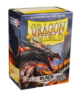 Dragon Shield standardní obaly: Matte Non-glare Black (100 ks)
