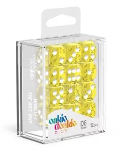 Dice Set Translucent Yellow - D6 16mm (12x)