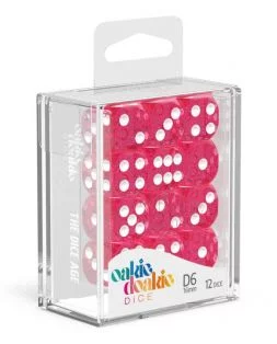 Dice Set Speckled Pink - D6 16mm (12x)