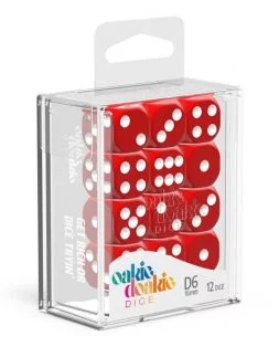Dice Set Solid Red - D6 16mm (12x)