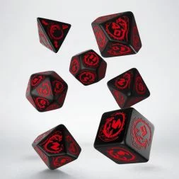 Dragons Black/Red Dice Set (7)