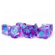 Resin Polyhedral Dice Set: Unicorn Violet Infusion (7)