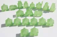 Carcassonne: Kompletní sada ledově světle zelených figurek (19 ks)
