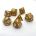 Dice Set Pearl: Toffee/White (7 Dice)